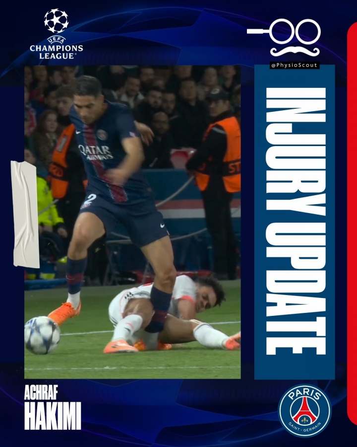 伤病分析师：阿什拉夫可能腓骨骨折+重度踝关节扭伤，极为严重！